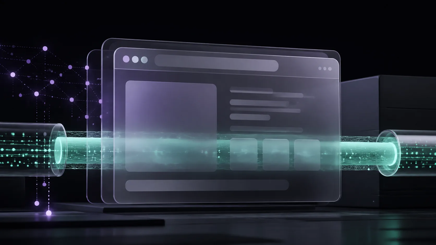 Browser privacy layers intersecting with a protected network path